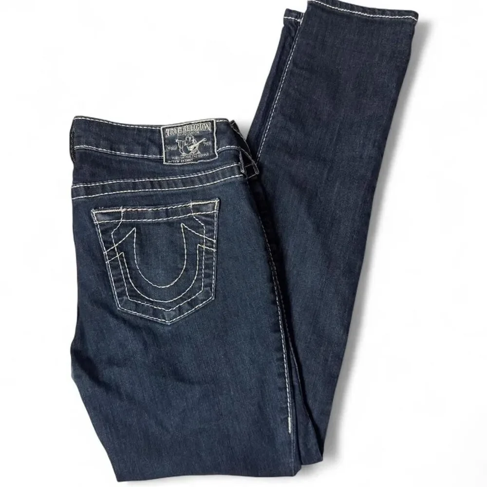 True-religion Men's Navy and Blue Jeans